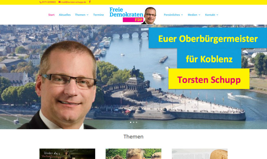 Referenz: Torsten Schupp – Oberbürgermeisterkandidat für Koblenz